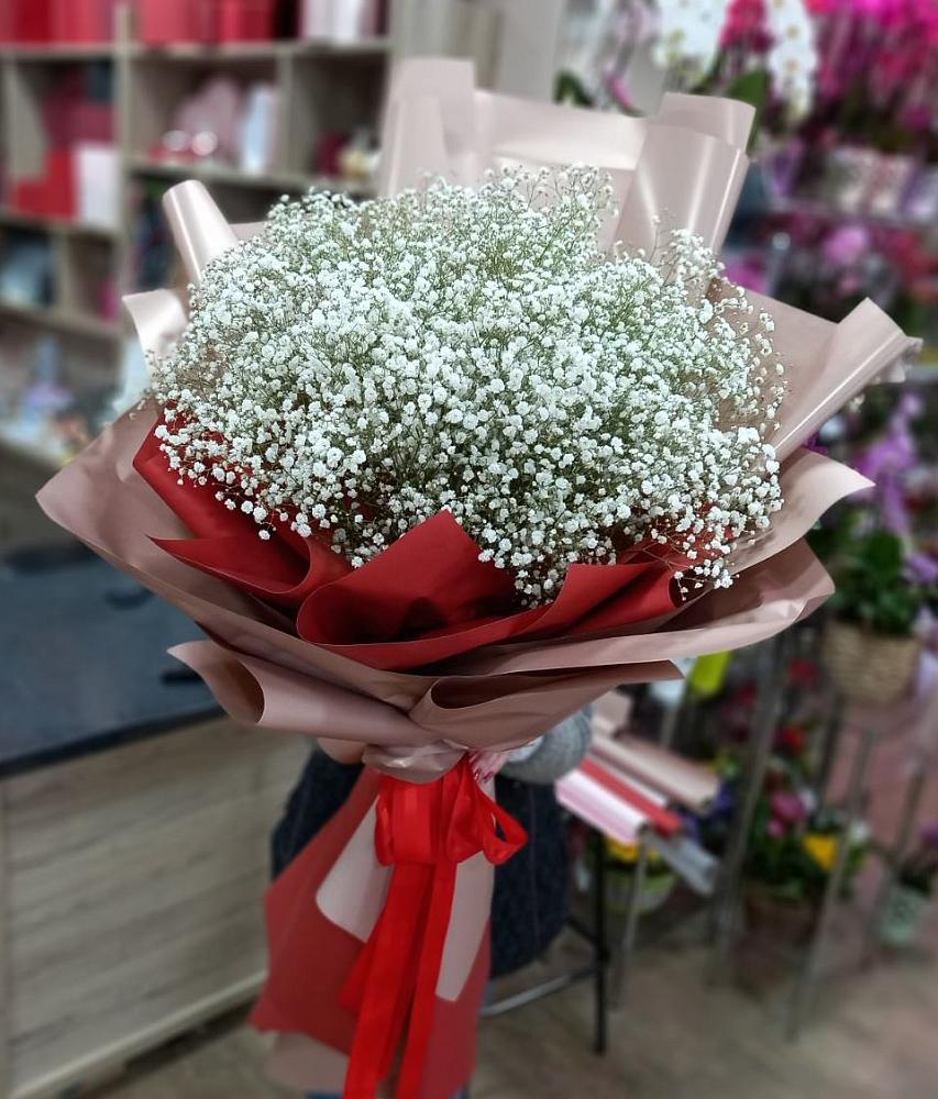 Букет Белые хлопья в Купино Букет цветов из: Гипсофила в Купино
