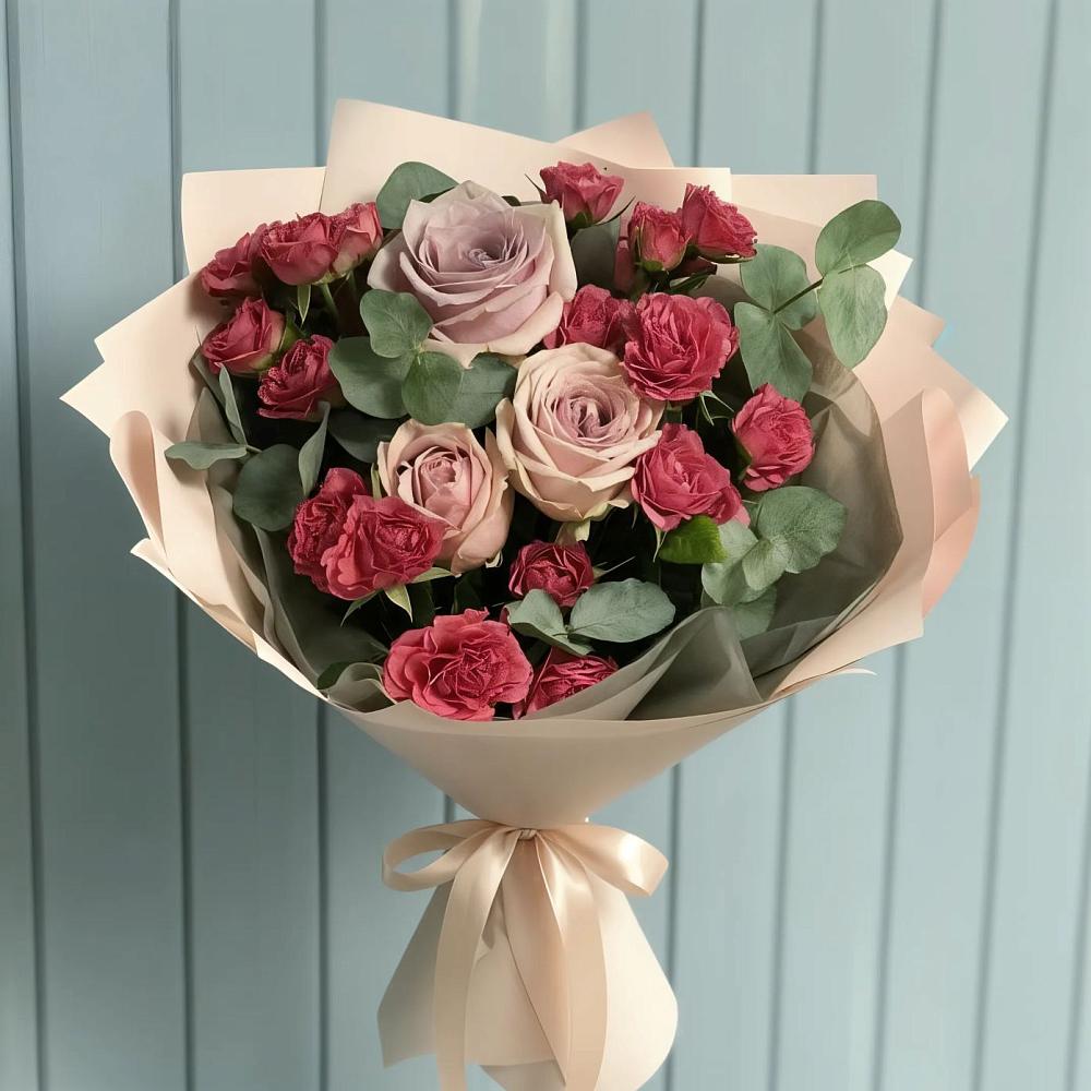 Букет цветов из: Гвоздики и Розы в Купино