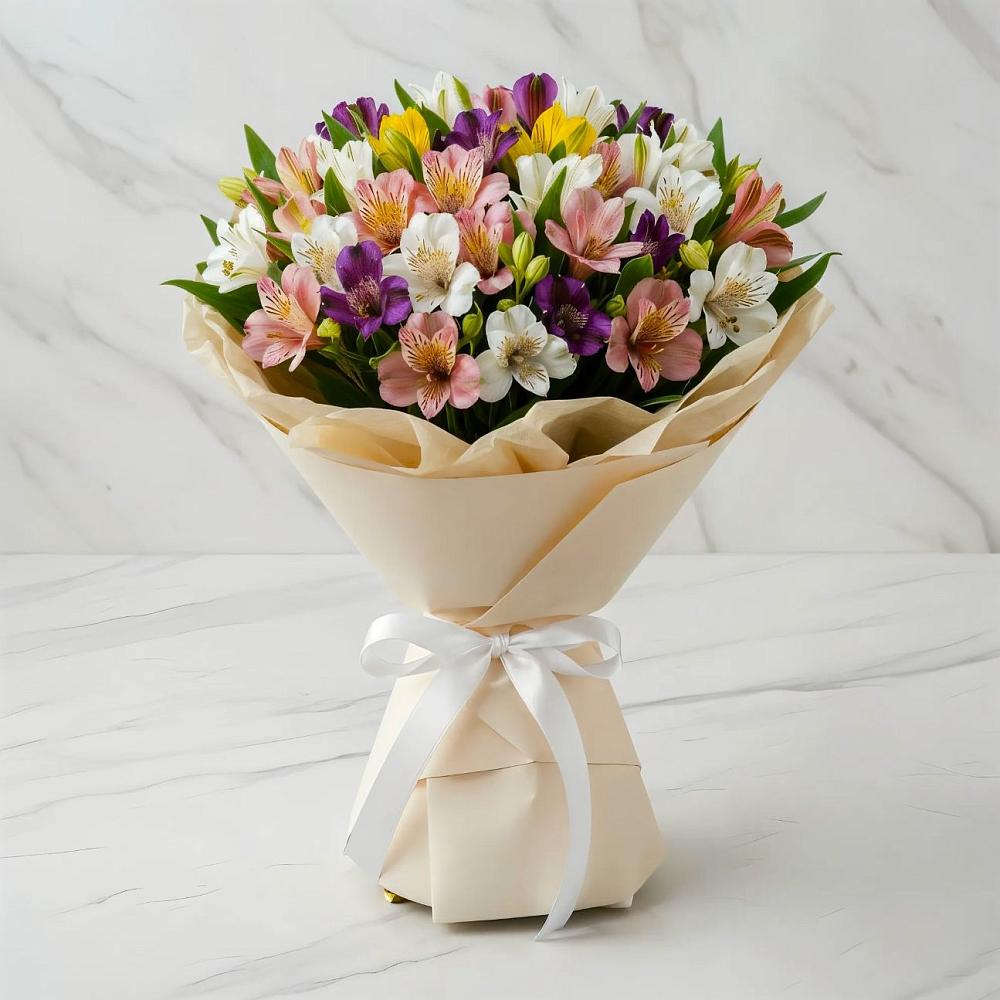 Букет цветов из: Альстромерии в Купино