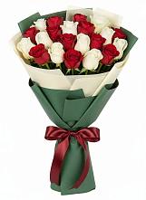 Букет Микс из красных и белых роз #REPLACE_PRED# Купино