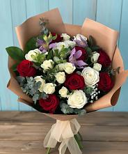 Букет цветов из:  Розы и Альстромерии в Купино