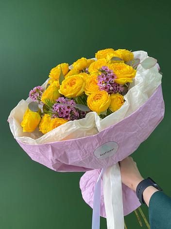 Букет Кустовые желтые розы в Купино