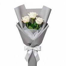 Букет 3 белые розы #REPLACE_PRED# Купино