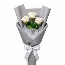 Букет 3 белые розы в Купино