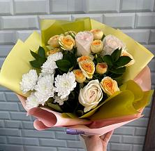 Букет цветов из:  Розы и Хризантемы #REPLACE_PRED# Купино
