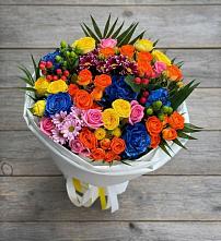 Букет цветов из:  Розы и Хризантемы в Купино