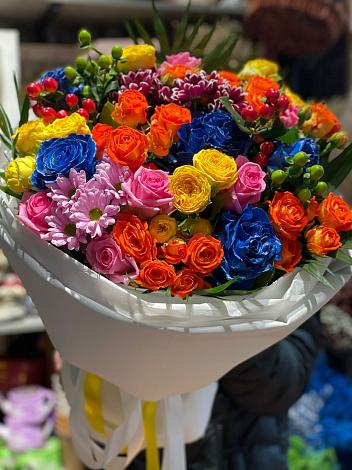 Букет цветов из: Розы и Хризантемы в Купино