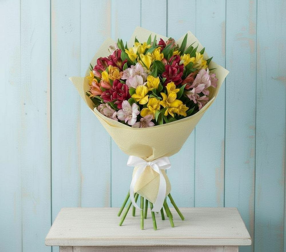 Букет цветов из: Альстромерии в Купино