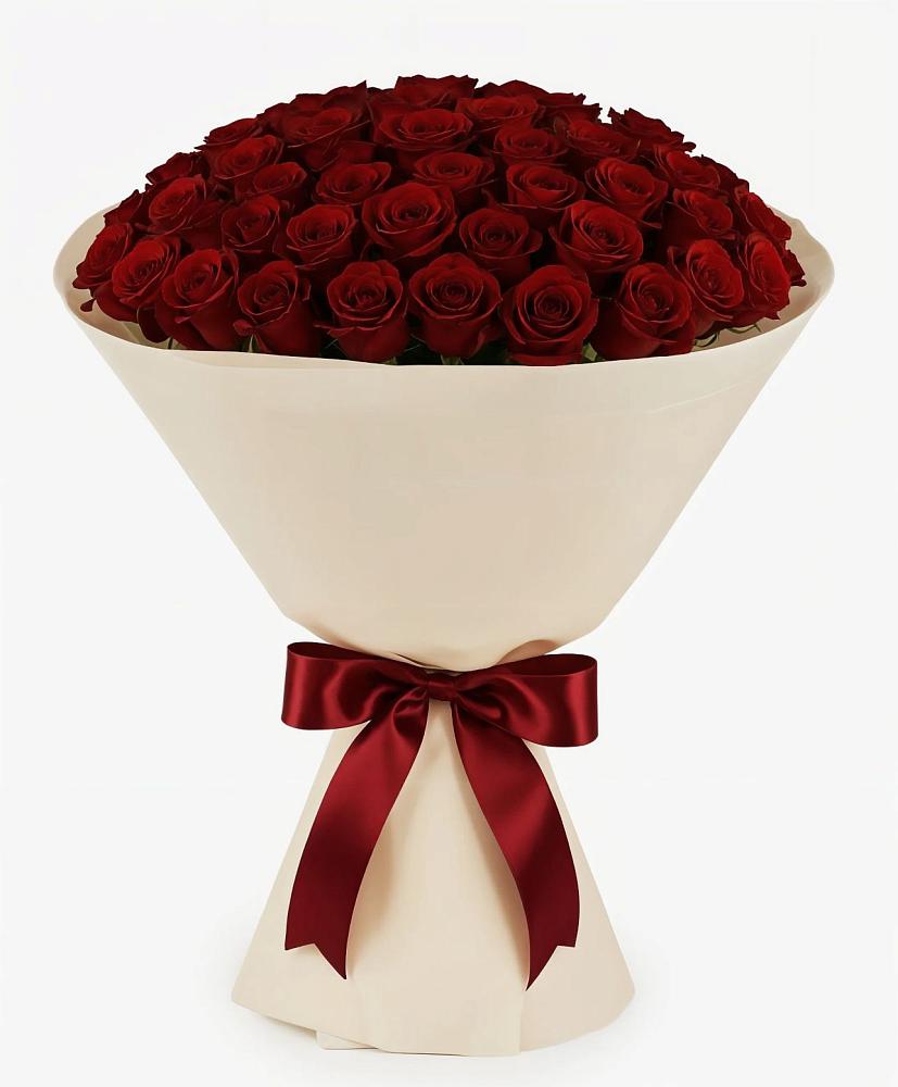 Букет 101 Бордовая роза Блэк Бакарра в Купино